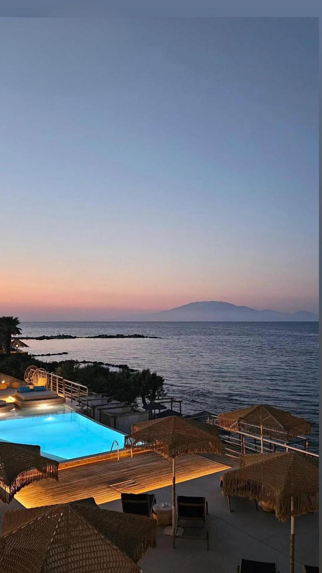 Psarou  Tsamis Zante Suites (Adults Only) מראה חיצוני תמונה View of the island of Thasos from the coast of Kavala